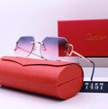 Luxury Red Sunglasses & Case Set
