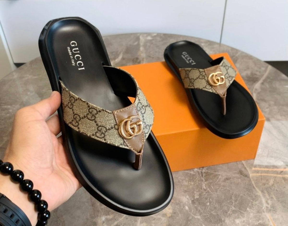 Women’s Black Slip-On Thong Sandals