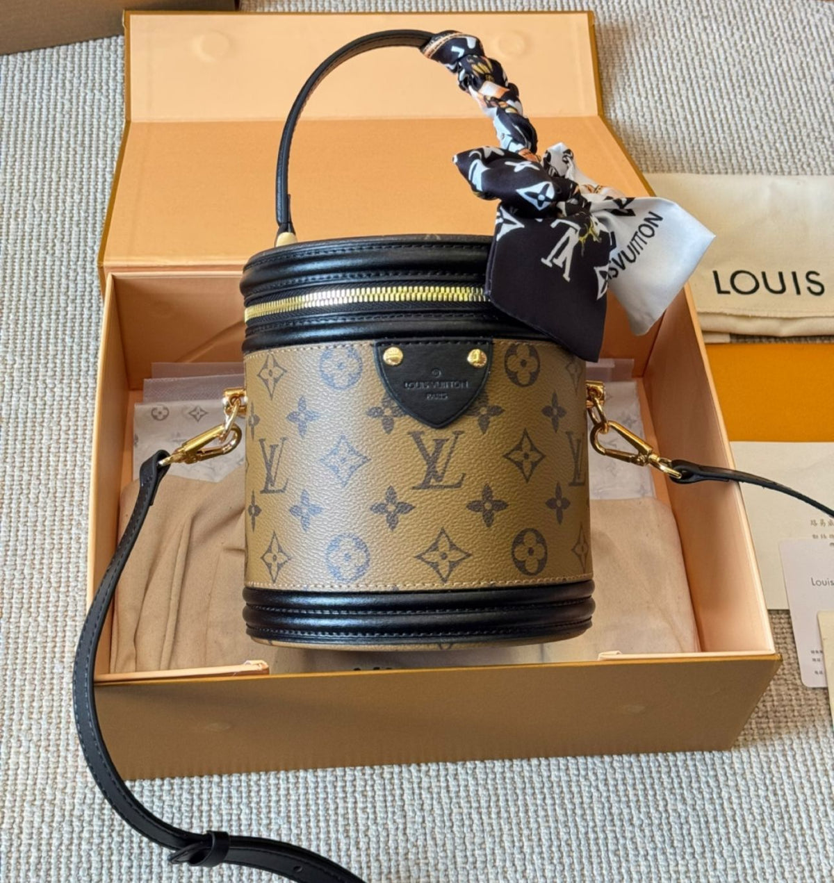 Cylindrical Bucket Handbag