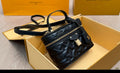 Quilted Back Top Handle Handbag