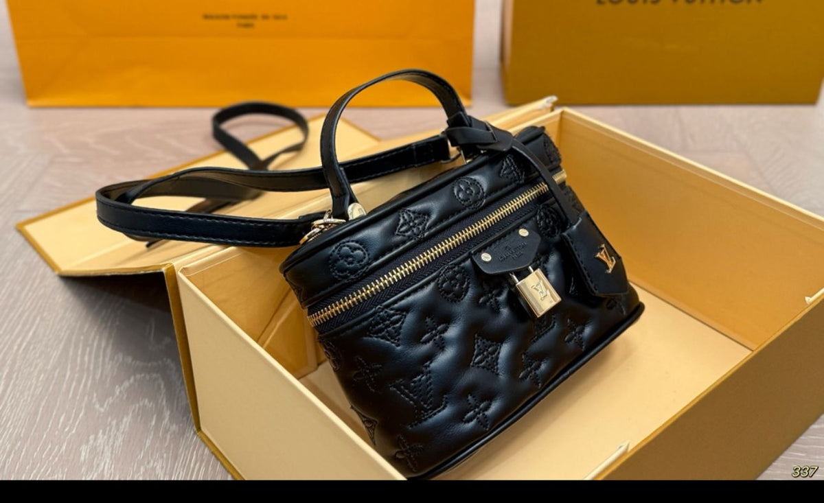 Quilted Back Top Handle Handbag