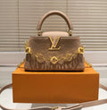 Textured Top Handle Handbag