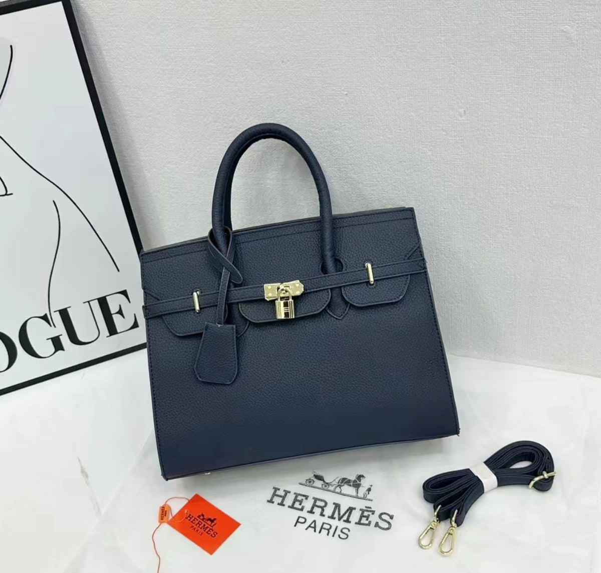 Structured Top Handle Handbag