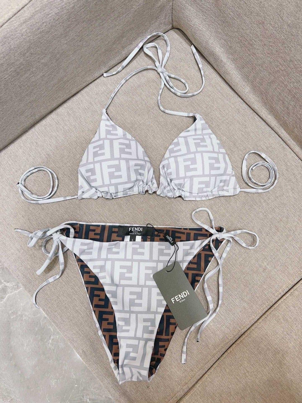 Chic Two-Tone Luxury Swimsuit