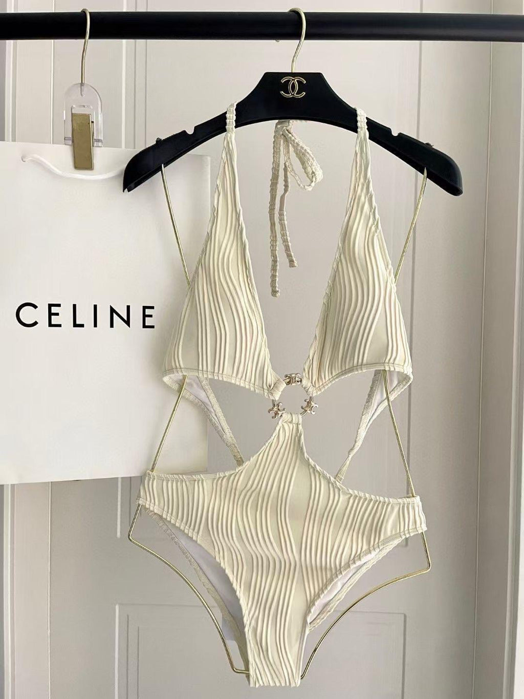 Chic Two-Tone Luxury Swimsuit