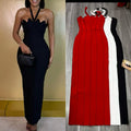 Women’s Elegant Halter Neck Maxi Dress
