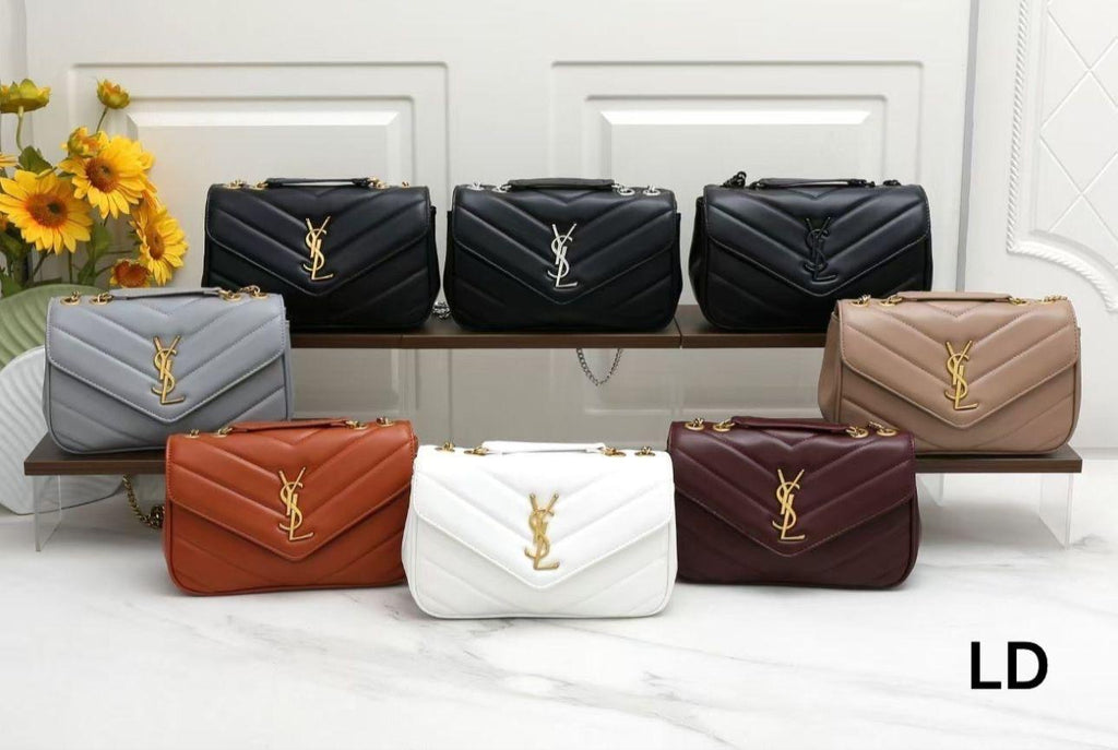 Quilted Chain Wallet / Luxury Designer Crossbody Bag