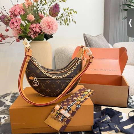 Monogram Handbag with Chain Strap