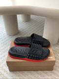 Men style red black sandals