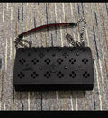 Elegant Black Crossbody Handbag with Chain Strap