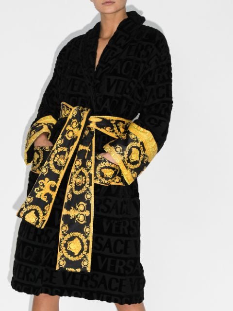 Women’s Luxury Print Satin Robe