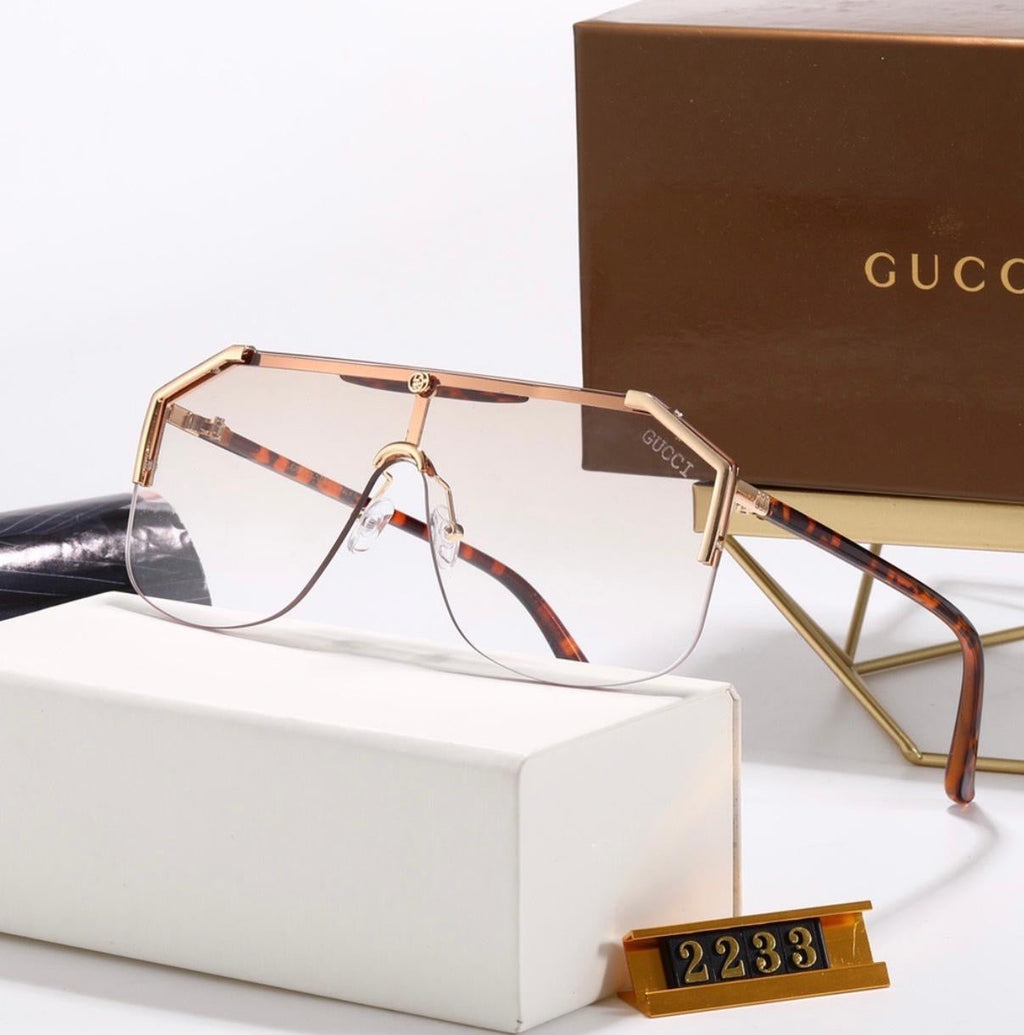 Elegant Rimless Shield Sunglasses