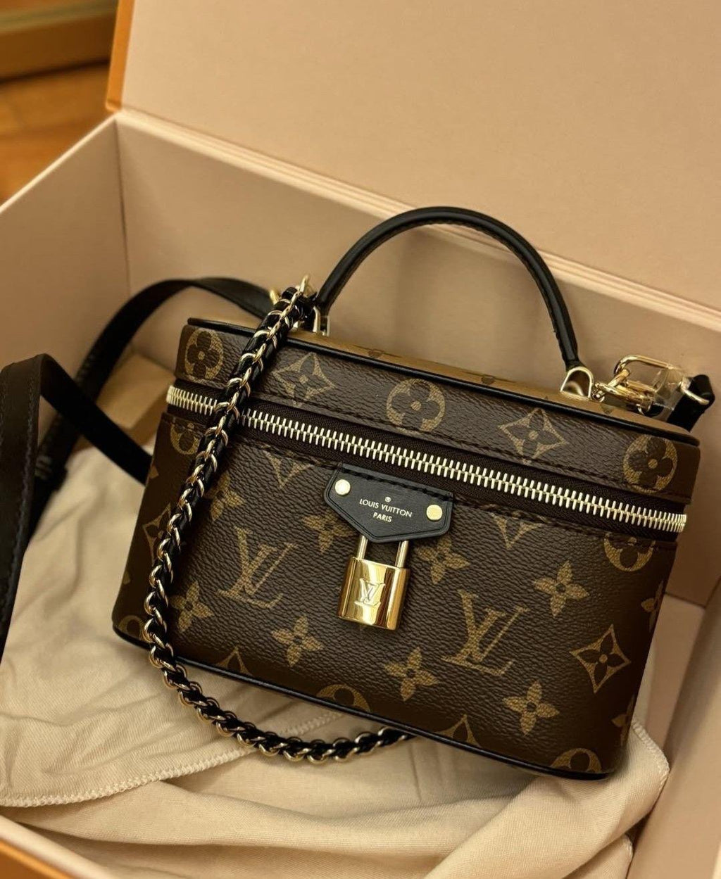 Monogram Handbag with Chain Strap