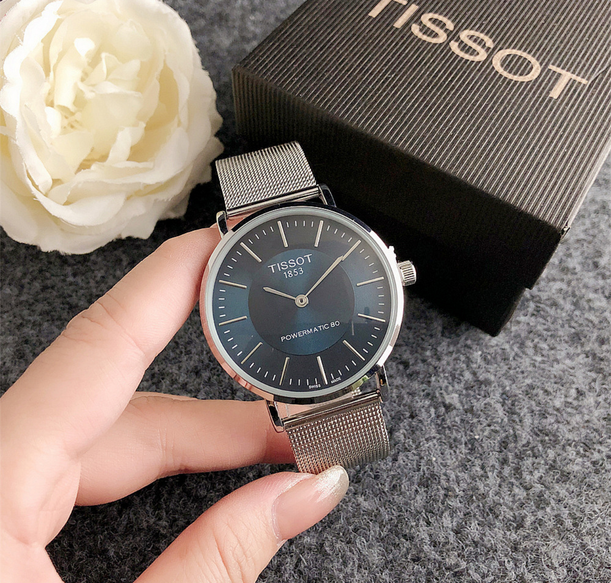 Elegant Stainless Steel Mesh Watch