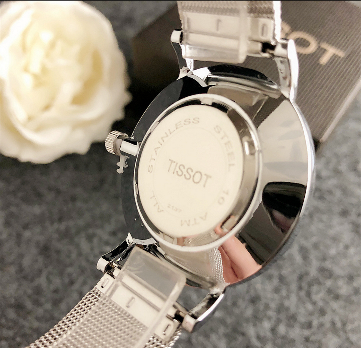 Elegant Stainless Steel Mesh Watch